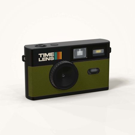 TimeLens Kaki Appareil Photo Numérique Vintage Sans Écran