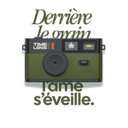 TimeLens Kaki Appareil Photo Numérique Vintage Sans Écran