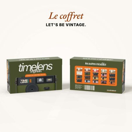 TimeLens Jaune Appareil Photo Numérique Vintage Sans Écran