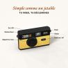 TimeLens Jaune Appareil Photo Numérique Vintage Sans Écran