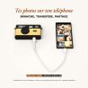 TimeLens Jaune Appareil Photo Numérique Vintage Sans Écran