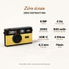 TimeLens Jaune Appareil Photo Numérique Vintage Sans Écran