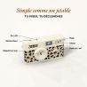 TimeLens Cream Leopard Appareil Photo Vintage Sans Écran