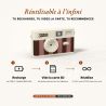 TimeLens Cream Rosewood Appareil Photo Vintage Sans Écran