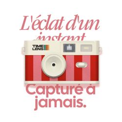 TimeLens Cream Candy Appareil Photo Vintage Sans Écran