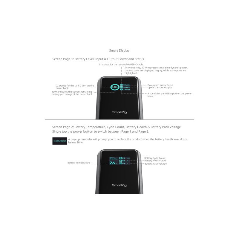 SMALLRIG 6057 NANO36 POWER BANK