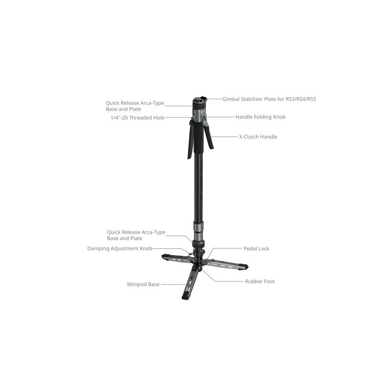 SMALLRIG 6283 POTATO TRIBEX MONO STAND VERSIO