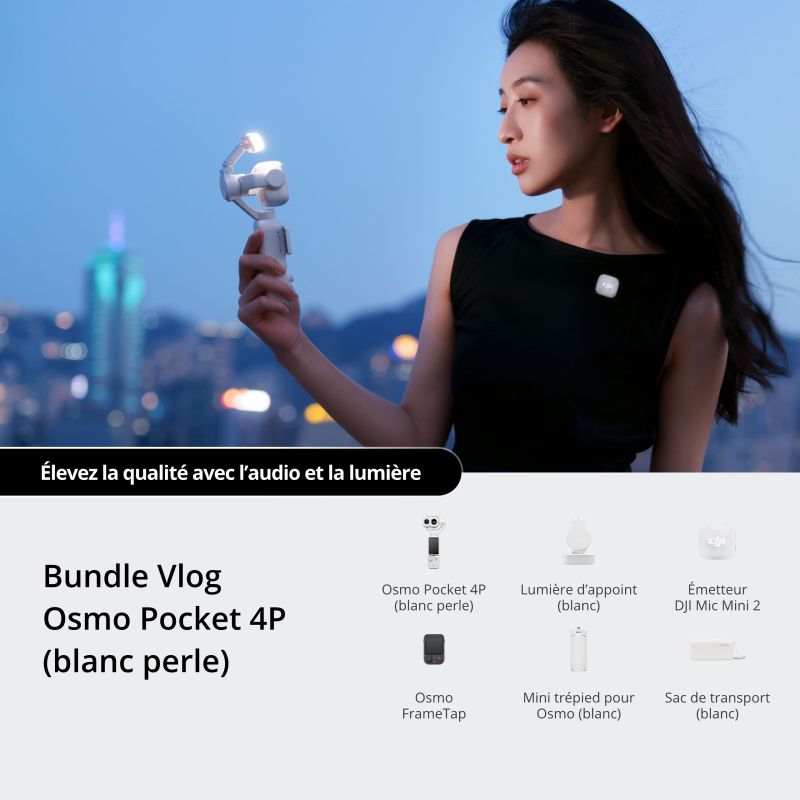 DJI Osmo Pocket 4P Vlog Combo Pearl White
