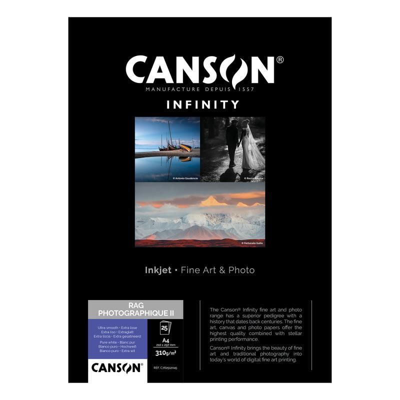 CANSON RAG PHOTOGRAPHIQUE II 310G A2 25F
