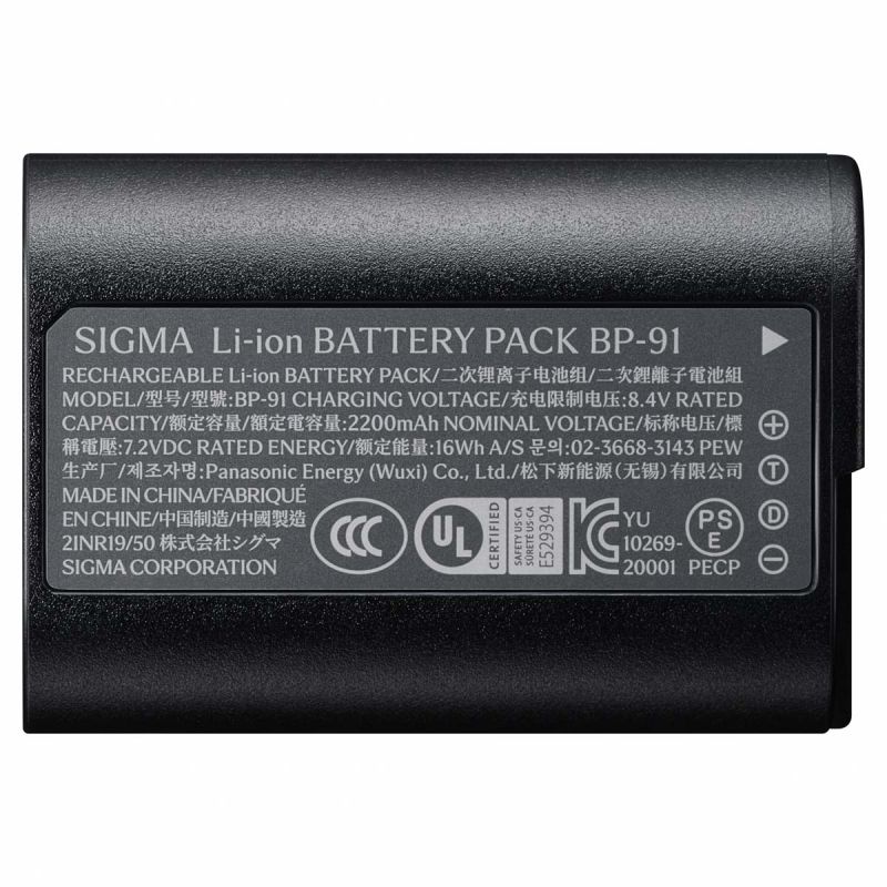 Sigma Batterie BP-91 pour FP2