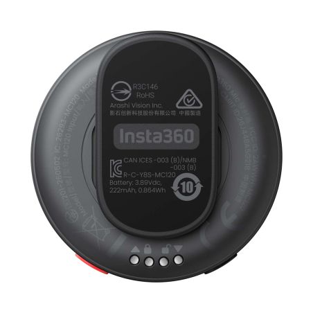 Insta360 Mic Transmetteur Noir E-Ink 32 bits
