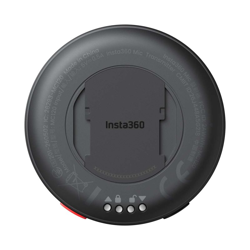 Insta360 Mic Transmetteur Noir E-Ink 32 bits