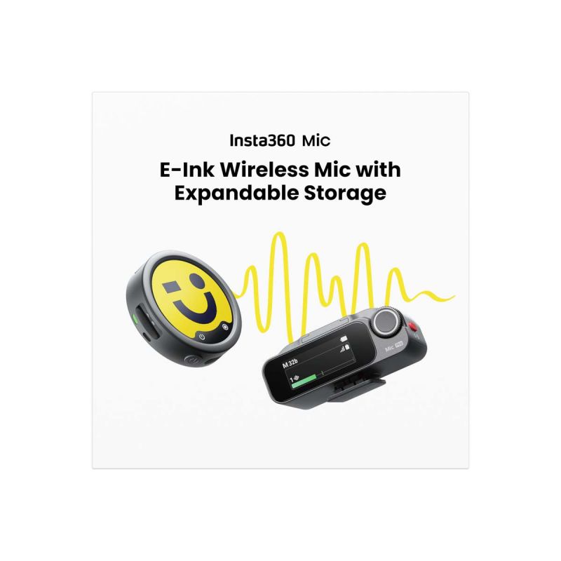 Insta360 Mic Kit 1 TX + 1 RX Micro Sans Fil