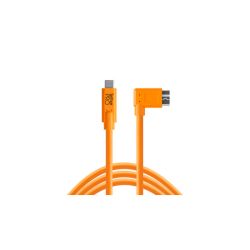 Tether Tools TetherPro USB-C vers Micro-B 4,6 m coudé Orange