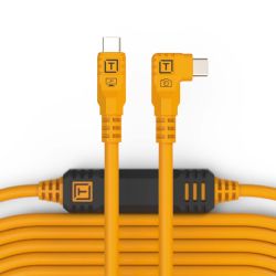 Tether Tools TetherPro USB-C vers USB-C 9,4 m coudé Orange