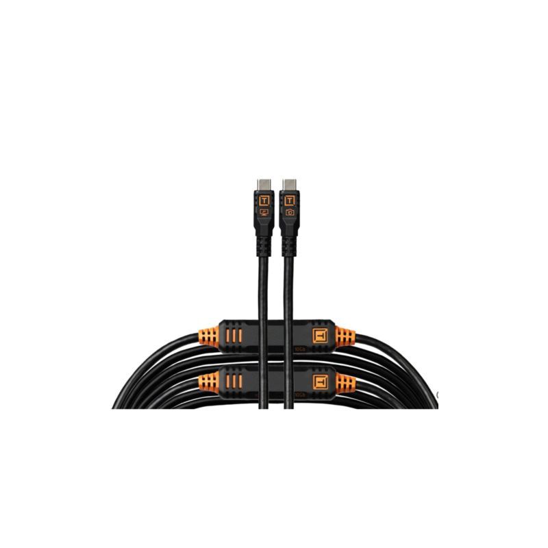 Tether Tools TetherPro Optima 10G USB-C 9,4 m droit Noir