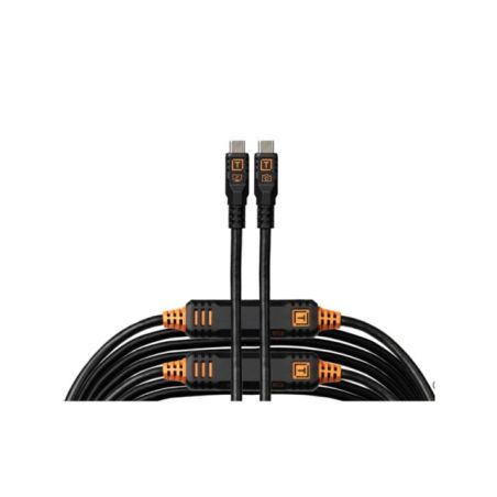 Tether Tools TetherPro Optima 10G USB-C 9,4 m droit Noir