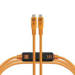 Tether Tools TetherPro Optima 10G USB-C 1,8 m droit Orange