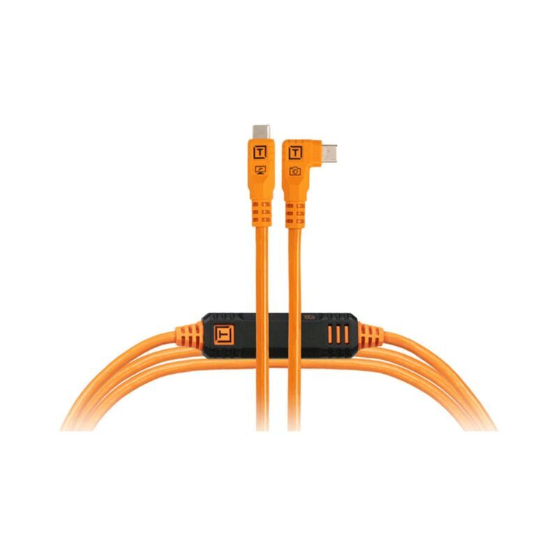 Tether Tools TetherPro Optima 10G USB-C 1,8 m coudé Orange