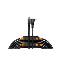 Tether Tools TetherPro Optima 10G USB-C 9,4 m coudé Noir