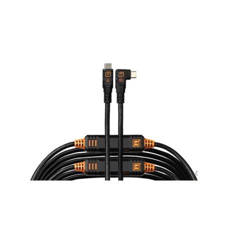 Tether Tools TetherPro Optima 10G USB-C 9,4 m coudé Noir
