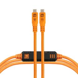 Tether Tools TetherPro Optima 10G USB-C 1 m droit Orange