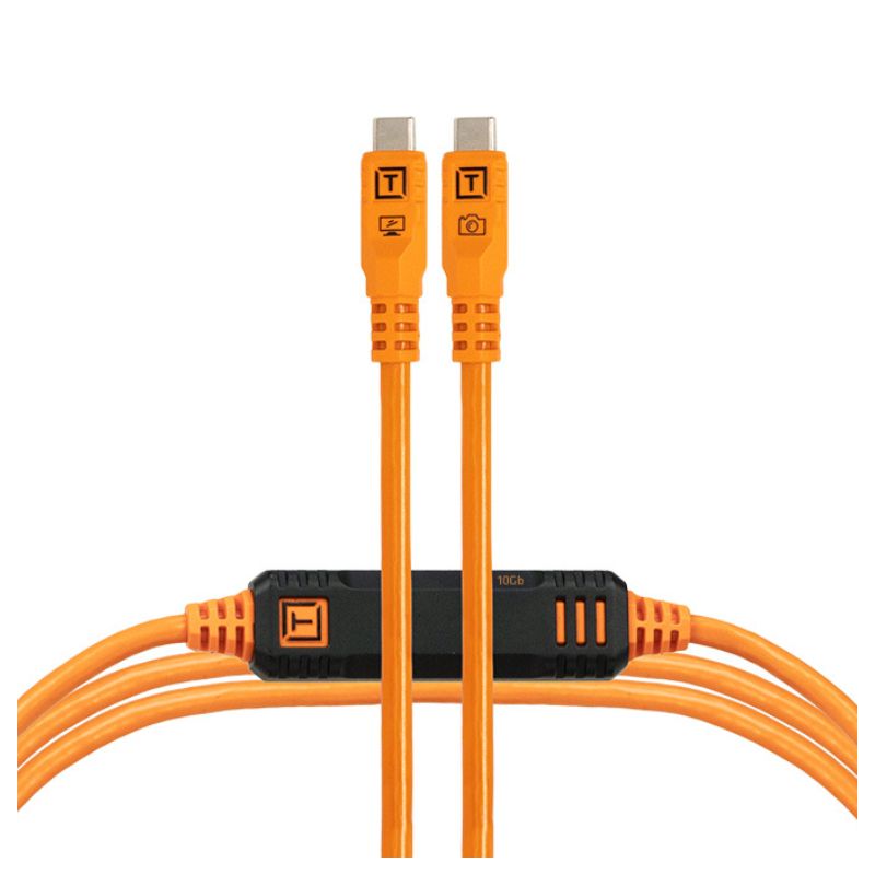 Tether Tools TetherPro Optima 10G USB-C 1 m droit Orange