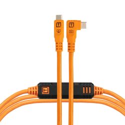 Tether Tools TetherPro Optima 10G USB-C 1 m coudé Orange
