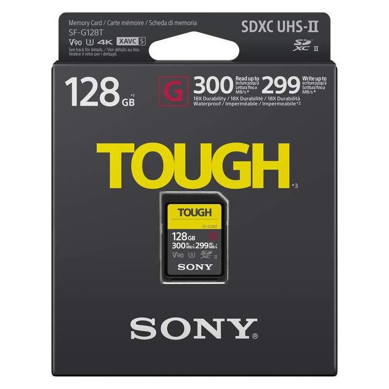 SONY SD SERIE G TOUGH 128GB R300W299 UHS-II C